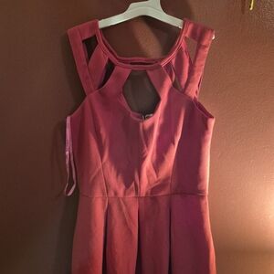 Betsey Johnson Red Pleated Mini Dress Fit and Flare